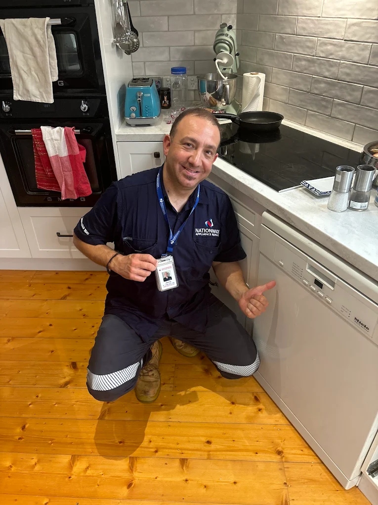 Jimmy finished fixing the dishwasher