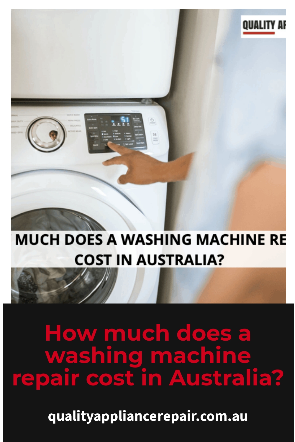 How much does a washing machine repair cost in Australia